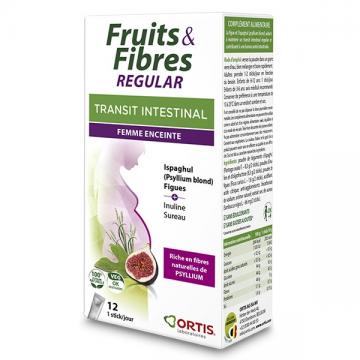 FRUITS ET FIBRES REGULAR - Transit intestinal femme enceinte 12 sticks