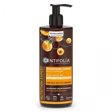 CENTIFOLIA - Shampoing crème cheveux secs et abîmés bio 500ml