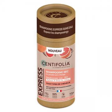 CENTIFOLIA - Express shampoing sec en poudre pamplemousse rose bio 50g