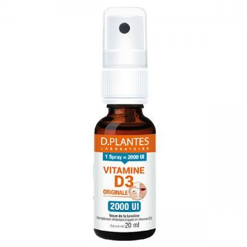 D PLANTES VITAMINE D3 2000 UI - Spray huile 20ml
