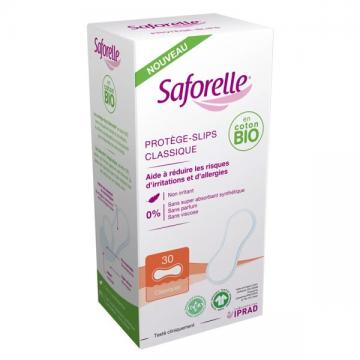 SAFORELLE - Protege-slips classique en coton bio 30 unites
