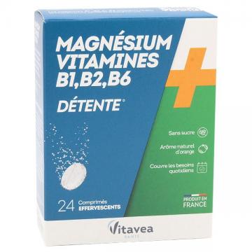 NUTRISANTE MAGNESIUM VITAMINES B1. B2. B6. - 24 comprimes effervescents