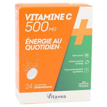 NUTRISANTE VITAMINE C 500 mg - 24 comprimes effervescents