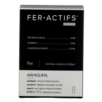 ARAGAN - FER.ACTIFS - Fer 60 gélules