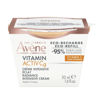 AVENE - VITAMIN ACTIV Cg - Crème Intensive Eclat Eco-Recharge - Visage - Tous Types de Peaux 50ml