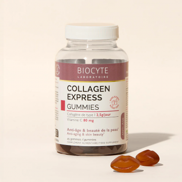 BIOCYTE - Collagen Express Anti-&Acirc;ge & Beaut&eacute; de la Peau 45 gummies
