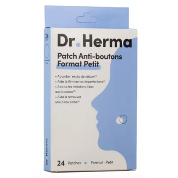 DR. HERMA - Patch Anti-Boutons Petit Format x 24