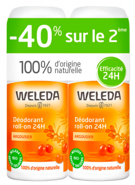 WELEDA - DEO ROLL ARGOUSIER PROMO DUO 2X50ml