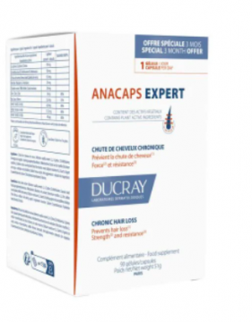 DUCRAY - Anacaps Expert x90 gélules chute de cheveux chronique Ducray