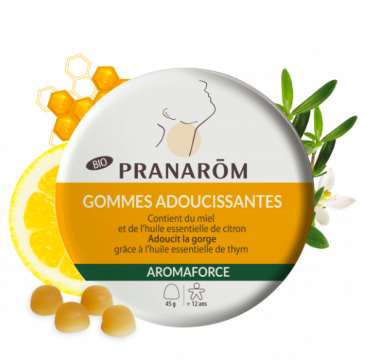 AROMAFORCE - Gommes adoucissantes - miel/citron - 45 g