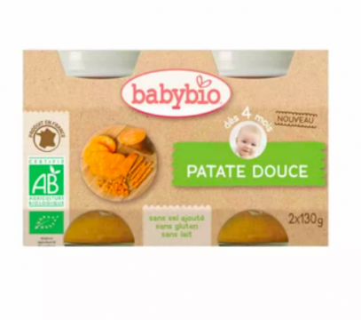 BABYBIO - Petit pot patate douce 2x130g