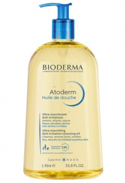 BIODERMA - ATODERM huile de douche lavante anti-irritations peaux seches atopiques 1L