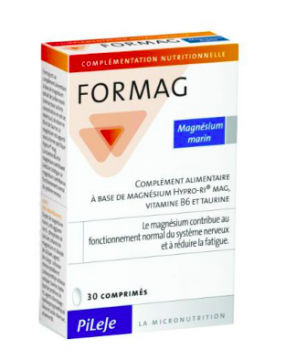 PILEJE - Formag magnesium marin, vitamine B6 et taurine 30 comprimes