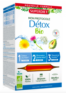 SUPER DIET - Protocole detox bio 30 ampoules