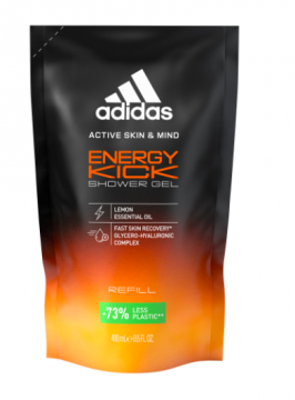 ADIDAS - ACTIVE SKIN & MIND recharge energy kick homme 400ml