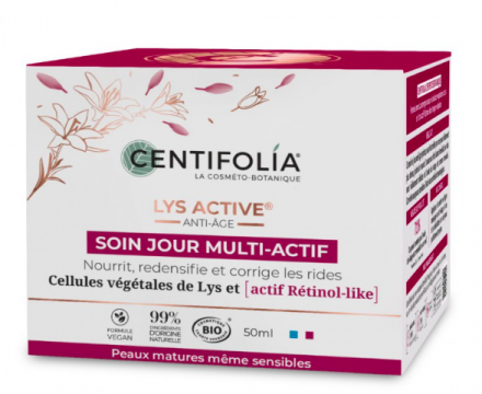 CENTIFOLIA - LYS ACTIVE - Soin jour multi actif bio - soin du visage 50ml