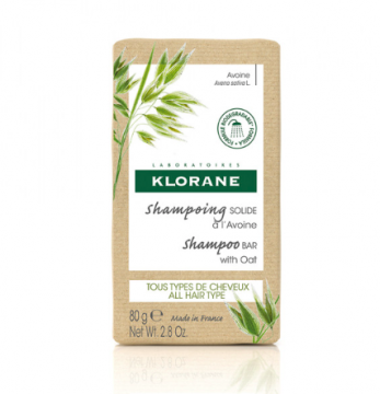 KLORANE - Shampoing solide avoine tous types de cheveux - 80g