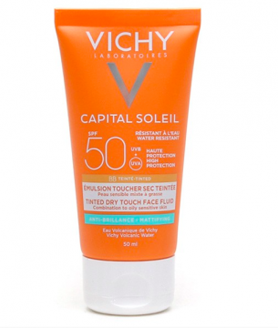 VICHY - Capital soleil visage émulsion anti-brillance BB teintée hâle naturel SPF50 50ml