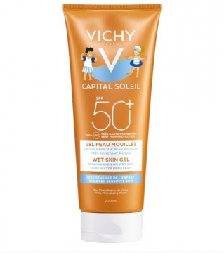 VICHY -  CAPITAL SOLEIL - crème solaire enfant gel peau mouillée SPF50+ 200ml