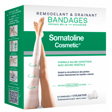 SOMATOLINE - Cosmetic remodelant & drainant kit 2 bandag