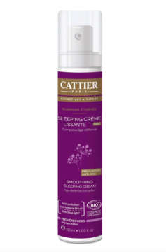 CATTIER - Murmure &eacute;ternel sleeping cr&egrave;me lissante nuit bio 50ml