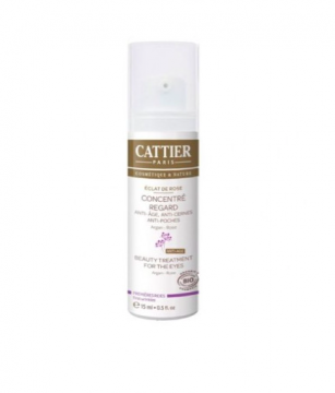 CATTIER - Bio éclat de rose concentré regard 15ml