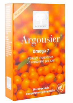NEW NORDIC - Argousier omega 7 peau et muqueuses 30 Comprimés
