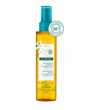 KLORANE - POLYSIANES - Huile r&eacute;paratrice apr&egrave;s-soleil au Mono&iuml; et Tamanu Bio 150ml