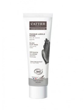 CATTIER - Argile noire masque eau de source marine bio 100ml