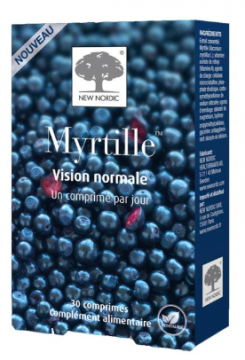 NEW NORDIC - Myrtille 30 comprimés vision normale