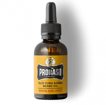 PRORASO - Huile à barbe wood and spice 30ml