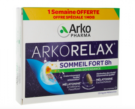 ARKOPHARMA - ARKORELAX sommeil fort 8H XL B/30
