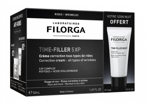 FILORGA -  Coffret gel-crème 50ml + crème nuit 15ml Time-Filler 5XP