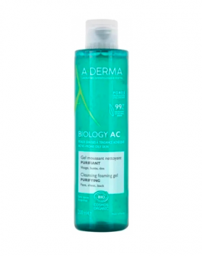 A-DERMA - BIOLOGY AC gel moussant nettoyant purifiant bio 200ml