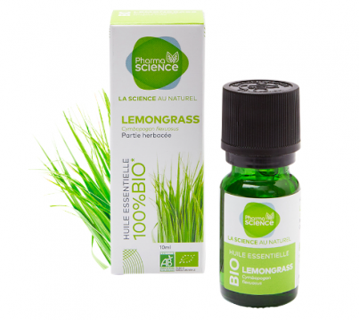PHARMASCIENCE - Huile essentielle - Lemongrass bio 10ml