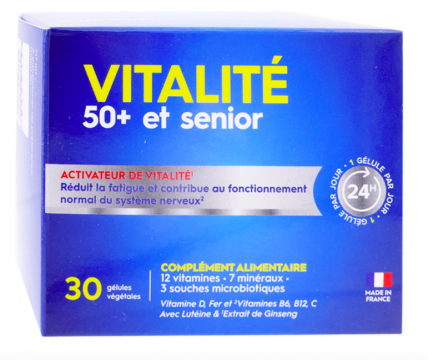 PHARMASCIENCE - VIitalité sénior 30 gélules végétales