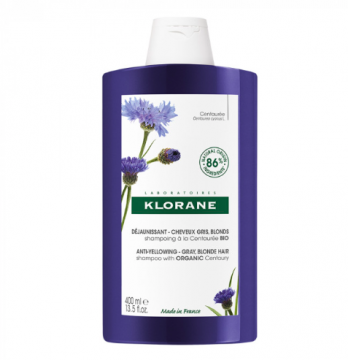 KLORANE - Shampoing déjaunissant à la Centaurée bio 400ml