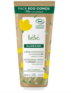 KLORANE - Bébé crème hydratante bio 200ml