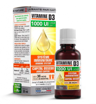 ERIC FAVRE - Vitamine D3 1000 UI 20ml