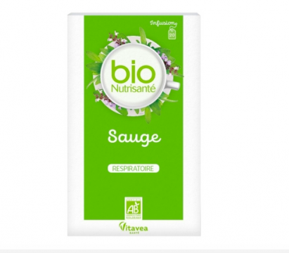 NUTRISANTE - Infusion sauge respiratoire bio 20 sachets