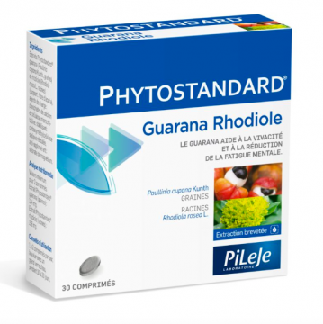 PILEJE - PHYTOSTANDARD - Guarana Rhodiole 30 comprimés