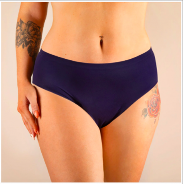 MADEMOISELLE CULOTTE - Nina sans coutures (taille haute) - Edition Limitée BLEU 40/42