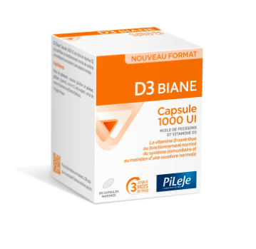 PILEJE - D3 Biane 1000 UI 90 capsules