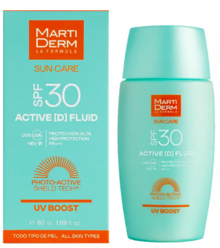 MARTIDERM - Sun care active (D) fluide visage SPF30 tous types de peaux 50ml