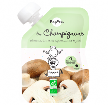 POPOTE - Gourde champignons bio 120g