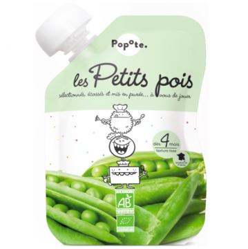 POPOTE - Gourde petit pois bio 120g
