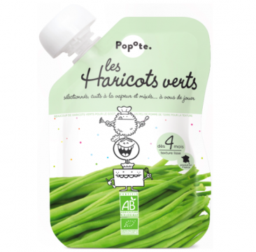 POPOTE - Gourde haricots verts bio /120g