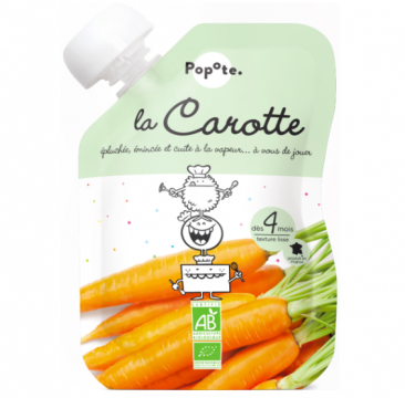 POPOTE - Gourde carotte bio 120g