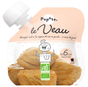 POPOTE - Gourde veau bio 60g