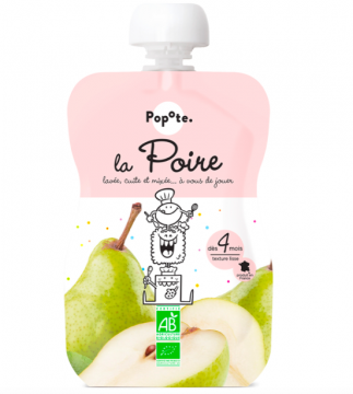 POPOTE - Gourde poire bio 120g